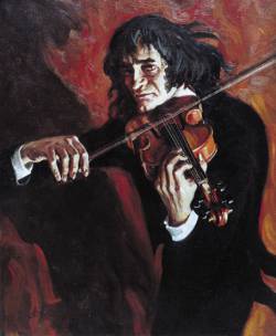 Никколо Паганини (портрет работы современной художницы Анны Егоровой)